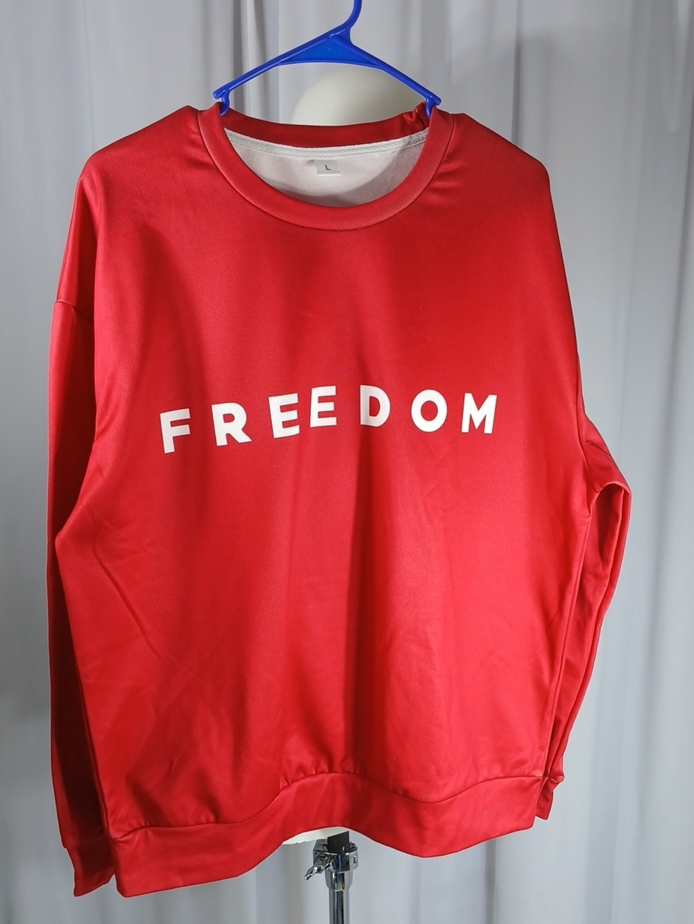 Freedom Red Crewneck Sweater - Men's Casual Pullover
